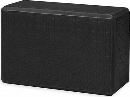 Picture of Gaiam Kostka do jogi Embossed Black 63438 Gaiam