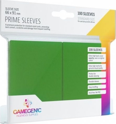 Изображение Gamegenic Gamegenic: Prime CCG Sleeves (66x91 mm) - Green, 100 sztuk