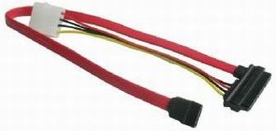 Picture of Gembird Molex - SATA 22-pin, 0.4m, Czerwony (CCSATAC1)