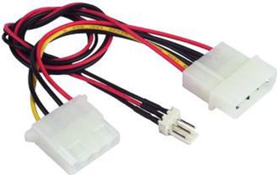 Picture of Gembird Molex x2 - 3-pin, 0.15m, Biały (CCPSU5)