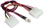 Picture of Gembird Molex x2 - 3-pin, 0.15m, Biały (CCPSU5)