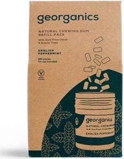 Picture of Georganics Naturalna guma do żucia, English Peppermint, 180 gum