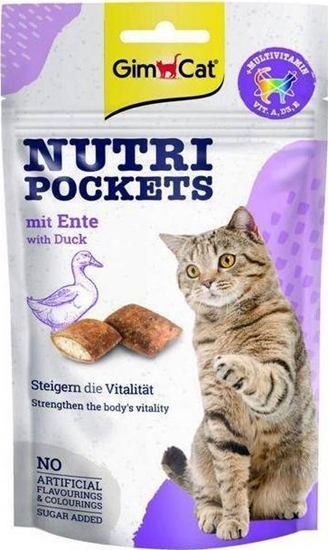 Изображение Gimcat Gimcat Nutri Pockets 60g Kaczka&Multivit