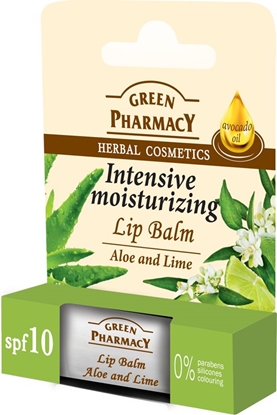 Picture of Green Pharmacy Green Pharmacy Balsam do ust aloes i limonka Intensive Moisturizing 3.6g (816961)