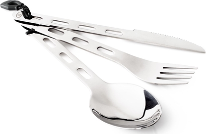 Attēls no GSI Outdoors Zestaw sztućców Glacier Stainless 3 PC Ring Cutlery