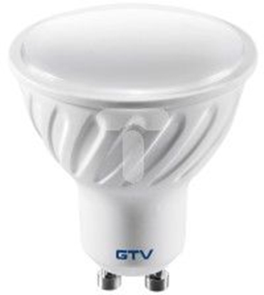 Изображение GTV Żarówka LED smd 2835 neutralna biała GU10 7,5W AC 220-240V 50-60Hz kąt świecenia 120st. 570lm 65mA (LD-PC7510-40)