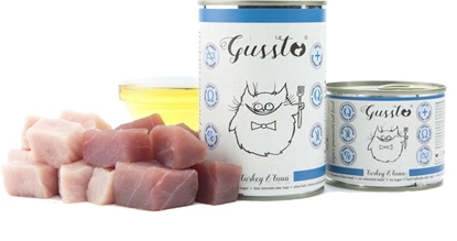 Picture of GUSSTO Puszka karmy dla kota z indykiem i tuńczykiem Fresh Turkey Tuna 200g