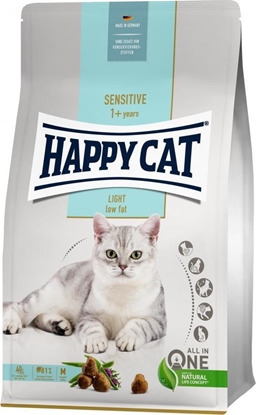 Изображение Happy Cat Sensitive Light, sucha karma, dla kotów dorosłych, niskotłuszczowa, 1,3 kg, worek