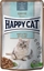 Picture of Happy Cat Sensitive Meat in Sauce Skin & Coat, mokra karma, dla kotów dorosłych, dla zdrowej skóry i sierści, kurczak i łosoś, 85 g, saszetka