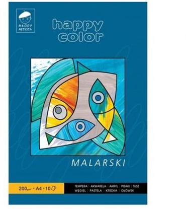 Picture of Happy Color Blok do malowania A4 10k biały