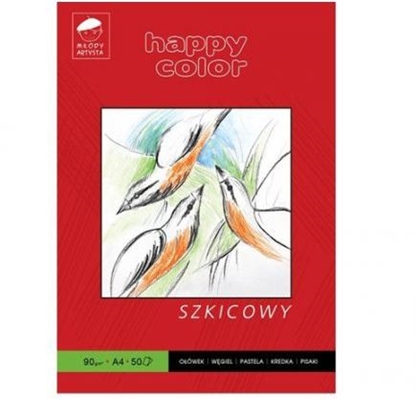 Attēls no Happy Color Szkicownik A4 50k biały