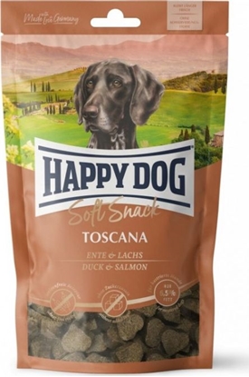 Picture of Happy Dog Soft Snack Toscana, przysmak dla psów dorosłych, kaczka i łosoś, 100g, saszetka