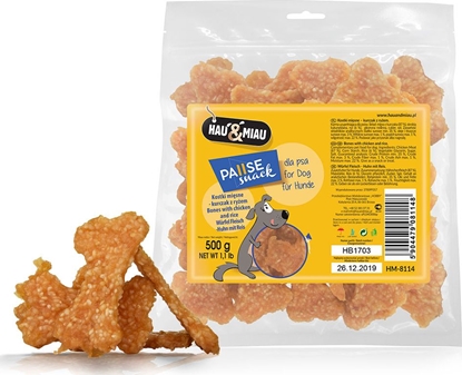 Picture of Hau&Miau Hau&Miau kostki mięsne - kurczak z ryżem 500g HM-8114