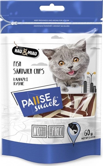 Изображение Hau&Miau Pausesnack przysmak dla kota, kanapki rybne 60g