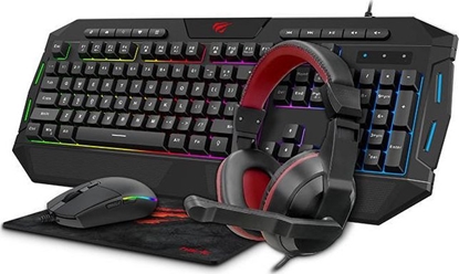 Изображение Havit KB501CM + Słuchawki + Podkładka (KB501CM Gaming Combo)