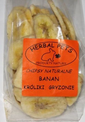 Attēls no Herbal Pets CHIPSY BANANOWE 75g