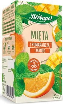 Attēls no HERBAPOL Herbata HERBAPOL Zielnik Polski Mięta z Pomarańczą i Mango 20tb/35g