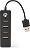 Picture of Nedis UHUBU2420BK USB Hub - Splitter