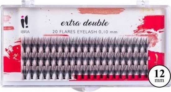 Изображение Ibra IBRA_Kępki sztucznych rzęs Extra Double C 0,10-12mm