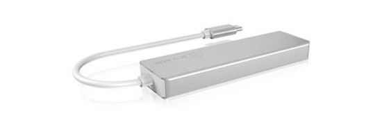 Изображение ICY BOX IB-HUB1425-C3 USB 3.2 Gen 1 (3.1 Gen 1) Type-C 5000 Mbit/s Silver