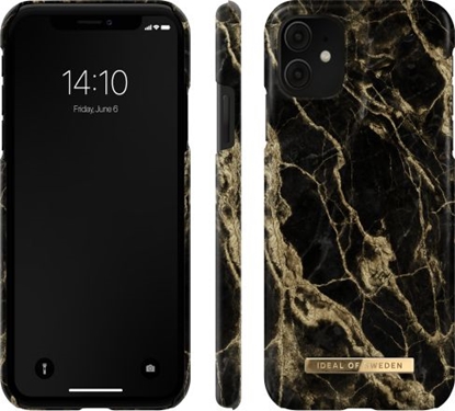 Изображение iDeal Of Sweden iDeal of Sweden Fashion - etui ochronne do iPhone 11/XR (Golden Smoke Marble)