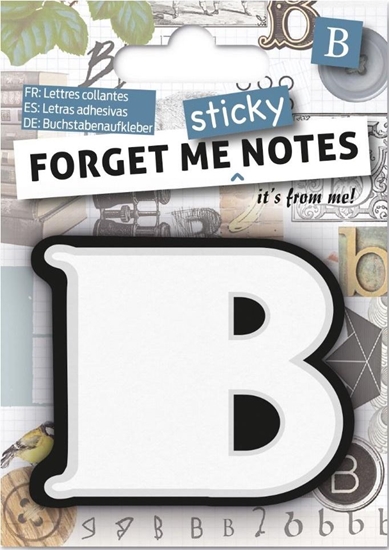 Picture of IF Forget me sticky notes kart samoprzylepne litera B