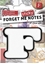 Изображение IF Forget me sticky notes kart samoprzylepne litera F