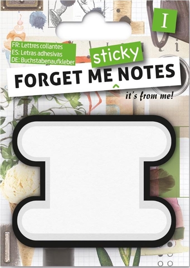 Изображение IF Forget me sticky notes kart samoprzylepne litera I