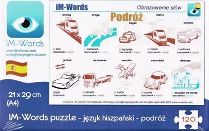 Attēls no iM-Words iM-Words Puzzle 120 Hiszpański - Podróż