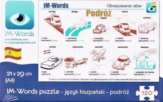 Picture of iM-Words iM-Words Puzzle 120 Hiszpański - Podróż