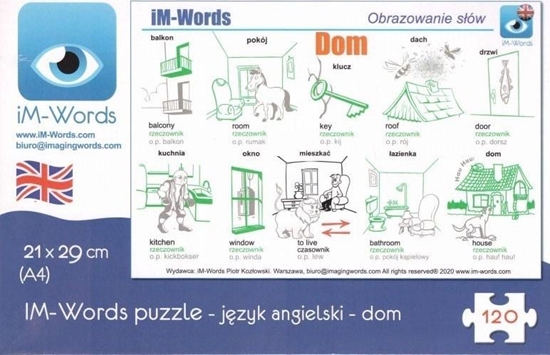 Picture of iM-Words Puzzle 120 Angielski - Dom