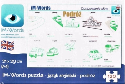 Attēls no iM-Words Puzzle 120 Angielski - Podróż