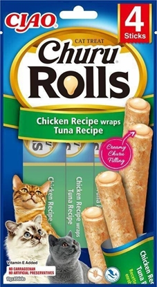 Picture of Inaba Foods Churu Rolls Chicken With Tuna 40g, przysmak dla kota