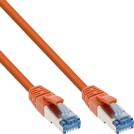 Picture of InLine Patch Cable - S / FTP (PiMf) - Cat.6A - 500MHz - Halogen Free - Copper - Orange - 20m (76820O)