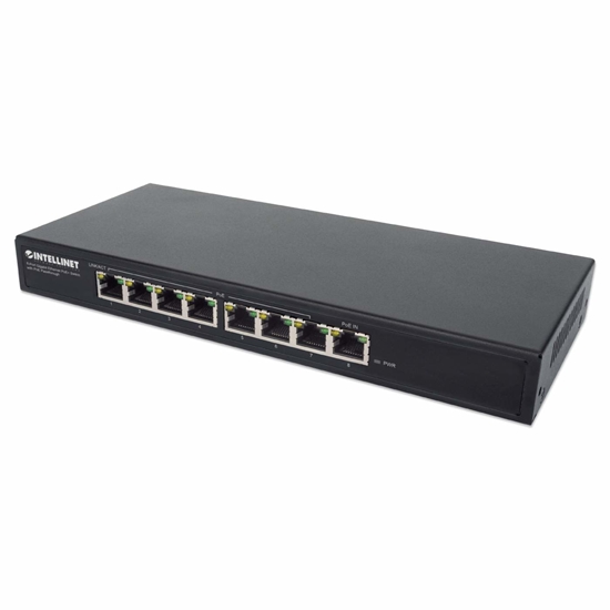 Picture of Intellinet 561679 network switch Gigabit Ethernet (10/100/1000) Power over Ethernet (PoE) Black