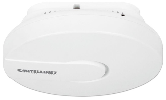 Picture of Intellinet High-Power Ceiling Mount Wireless 300N PoE Access Point, 300 Mbps, 2T2R MIMO, PoE Support, Multiple SSIDs and VLANs, 27 dBm, 400 mW (Euro 2-pin plug)