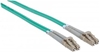 Picture of Intellinet Fiber Optic Patch Cable, OM3, LC/LC, 3m, Aqua, Duplex, Multimode, 50/125 µm, LSZH, Fibre, Lifetime Warranty, Polybag