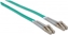 Picture of Intellinet Fiber Optic Patch Cable, OM3, LC/LC, 3m, Aqua, Duplex, Multimode, 50/125 µm, LSZH, Fibre, Lifetime Warranty, Polybag