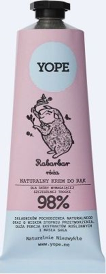 Изображение Yope Naturalny krem do rąk, Rabarbar i róża 50 ml