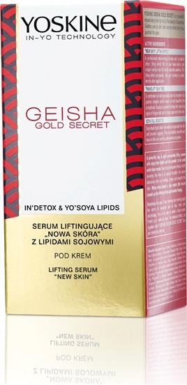 Изображение Yoskine Geisha Gold Secret serum liftingujące pod oczy nowa skóra pod krem 30ml