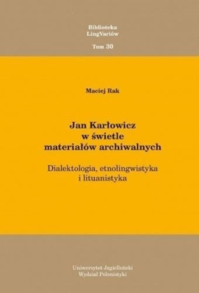 Picture of Jan Karłowicz w świetle materiałów archiwalnych