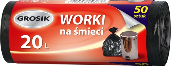 Изображение JAN Niezbędny Sarantis Jan Niezbędny Grosik Worki na śmieci 20L 1op-50szt