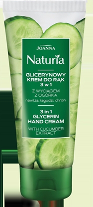 Attēls no Joanna Naturia Krem glicerynowy do rąk Ogórek 100 ml