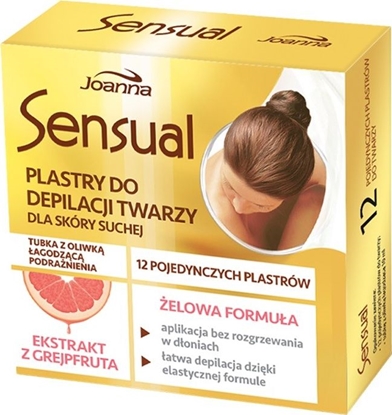 Picture of Joanna Sensual plastry do depilacji twarzy z ekstraktem z grejpfruta 12szt.