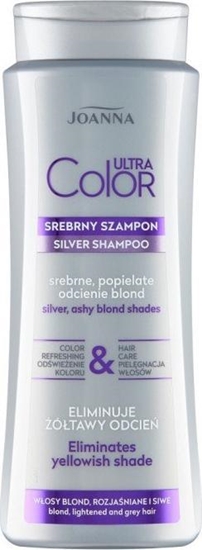 Изображение Joanna Ultra Color srebrny szampon do włosów srebrne popielate odcienie blond 400ml