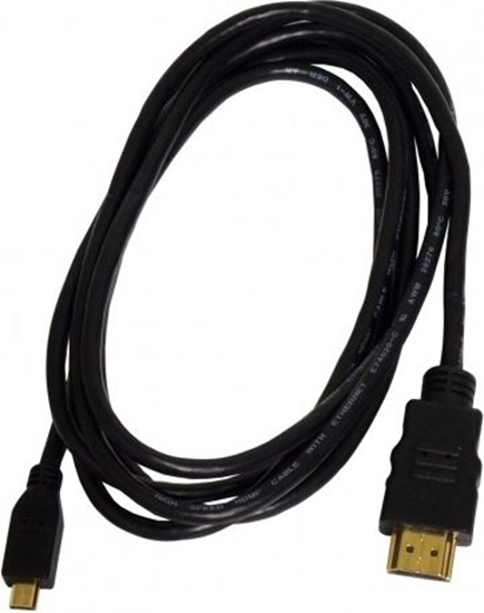 Изображение Kabel Art HDMI Micro - HDMI 1.8m czarny (KABHDEM/HDE AL-OEM-38)