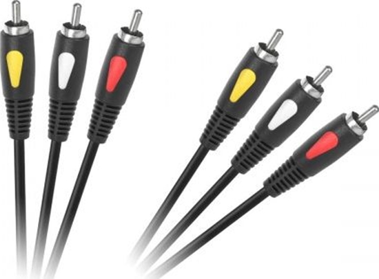 Picture of Kabel Cabletech RCA (Cinch) x3 - RCA (Cinch) x3 3m czarny (KPO4002-3.0)