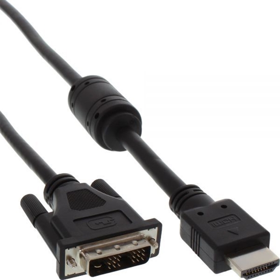 Picture of Kabel InLine HDMI - DVI-D 0.5m czarny (17659)