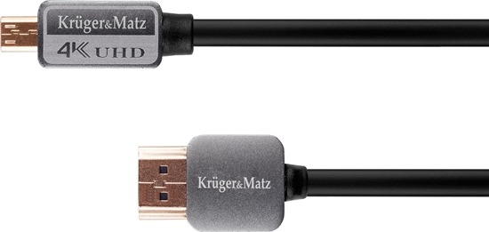 Изображение Kabel Kruger&Matz HDMI - HDMI 1.8m czarny (KM0327)