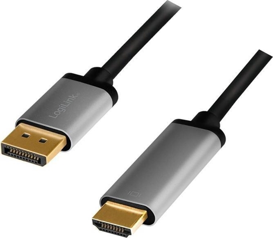 Picture of Kabel LogiLink DisplayPort - HDMI 2m czarny (1_812820)